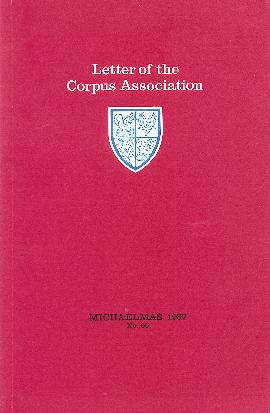 Letter of the Corpus Association, Michaelmas 1987